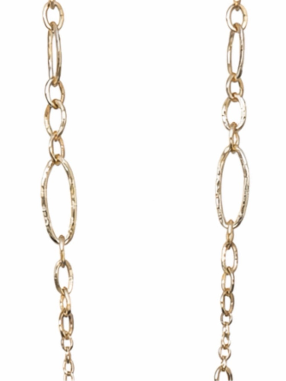 Banana Republic Long Gold Layering Chain - Hammered Metal - Picture 3 of 5
